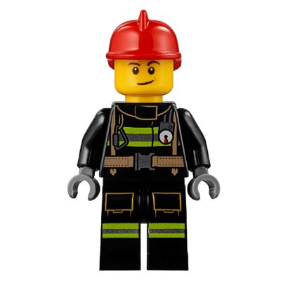 Фигурка Lego 973pb1302 Reflective Stripes with Utility Belt City Fire cty0975 Б/У - Retromagaz