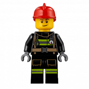 Фигурка Lego Fire 973pb1302 Reflective Stripes with Utility Belt City cty0975 Б/У - Retromagaz