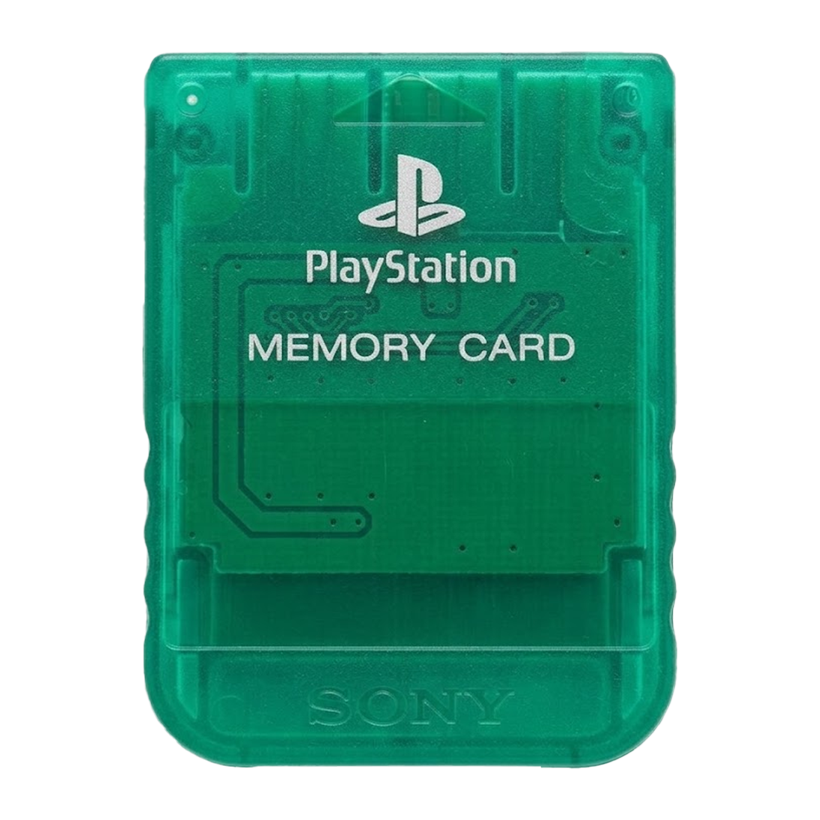 Карта Памяти Sony PlayStation 1 SCPH-1193 Winter Christmas Limited Edition 1MB Trans-Green Б/У - Retromagaz