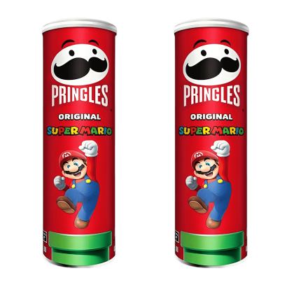 Набір Чипси 1шт 2шт Pringles Super Mario Original 165g - Retromagaz