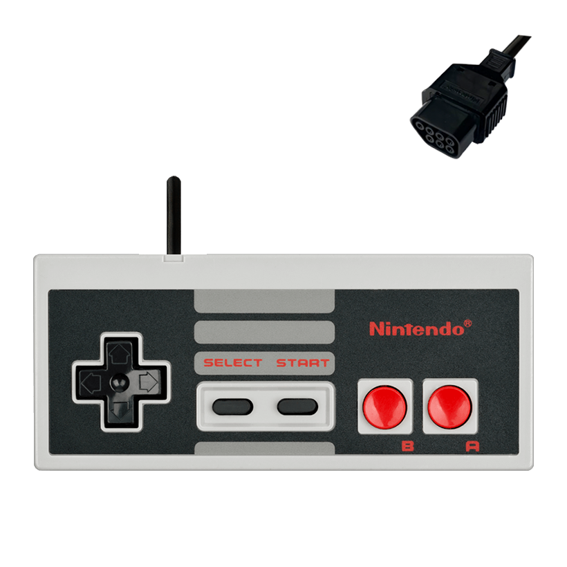 Геймпад Проводной Nintendo NES NES-004E FAT Europe Grey Б/У - Retromagaz