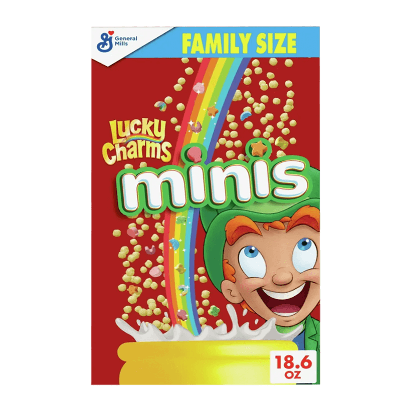 Сухий Сніданок Lucky Charms Minis Cereal with Marshmallows 527g - Retromagaz