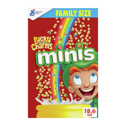 Сухий Сніданок Lucky Charms Minis Cereal with Marshmallows 527g - Retromagaz