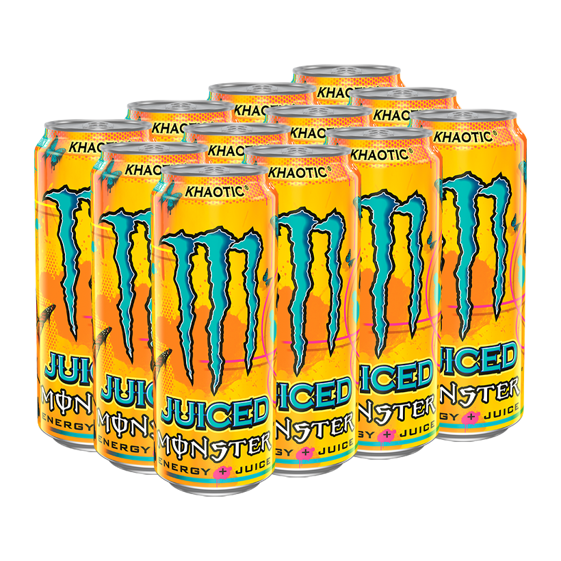 Набір Напій Енергетичний 12шт Monster Energy Khaotic 500ml - Retromagaz