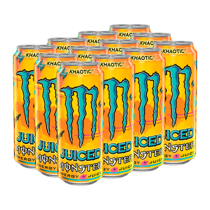 Набор Напиток Энергетический 12шт Monster Energy Khaotic 500ml - Retromagaz