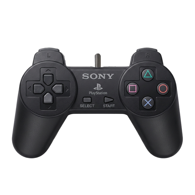 Геймпад Дротовий Sony PlayStation 1 SCPH-1080 Black 2m Б/У - Retromagaz