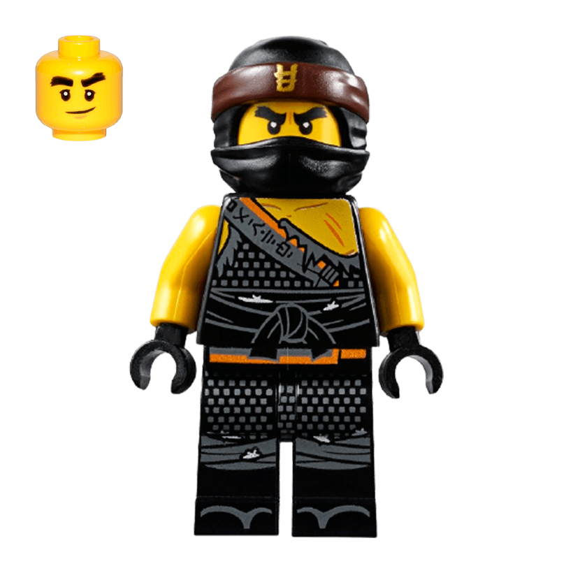 Фигурка Lego Ninja Cole Hunted Gold Asian Symbol on Bandana Ninjago njo0472 Б/У - Retromagaz