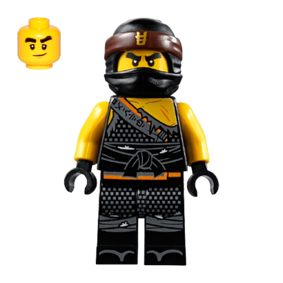 Фігурка Lego Ninja Cole Hunted Gold Asian Symbol on Bandana Ninjago njo472 1 Б/У - Retromagaz