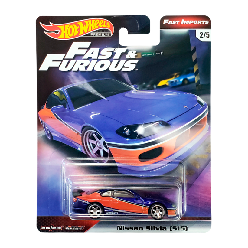 Машинка Premium Hot Wheels Nissan Silvia S15 Fast & Furious 1:64 GBW76 Blue - Retromagaz