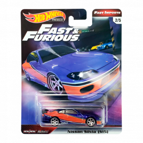 Машинка Premium Hot Wheels Nissan Silvia S15 Fast & Furious 1:64 GBW76 Blue