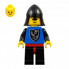 Фігурка Lego Black Falcons 973p43 Black Neck-Protector Castle cas099 Б/У