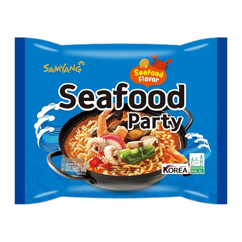 Локшина Samyang Seafood Party Гостра 125g - Retromagaz