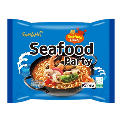 Лапша Samyang Seafood Party Острая 125g - Retromagaz