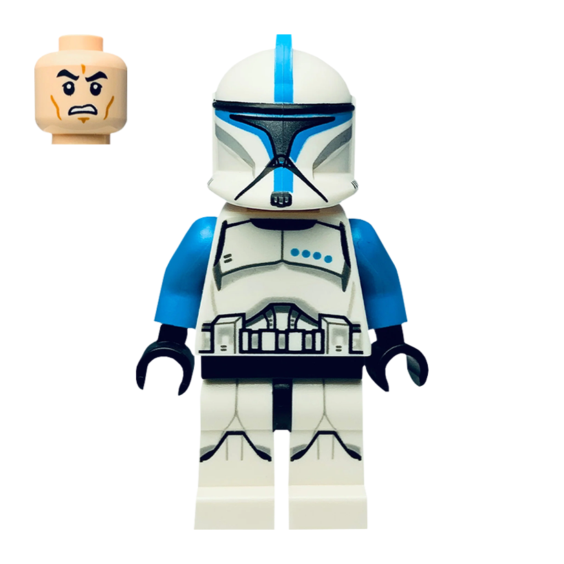 Фигурка Lego Республика Clone Trooper Lieutenant Phase 1 Printed Legs Star Wars sw0629 75085 Б/У - Retromagaz