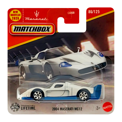 Машинка Большой Город Matchbox 2004 Maserati MC12 1:64 HVP09 Light Blue - Retromagaz