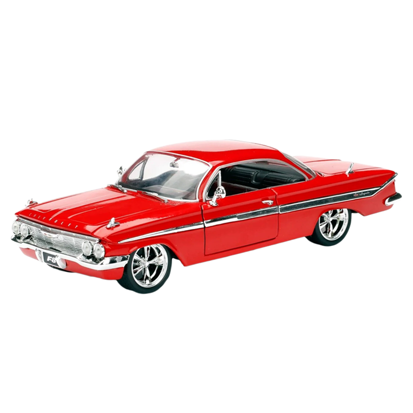 Машинка Jada 1961 Chevrolet Impala Sport Coupe Fast & Furious 1:24 Red - Retromagaz
