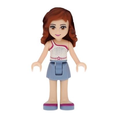 Фигурка Lego Olivia Sand Blue Skirt Friends Girl frnd109 1 Б/У - Retromagaz