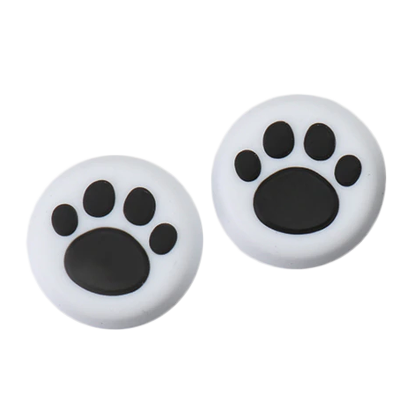 Накладки на Стіки 2шт RMC Cat Paw PlayStation 5 4 3 2 1 Xbox Series One 360 Switch 2 White - Retromagaz