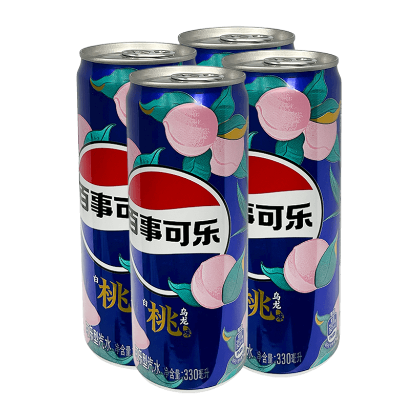 Набор Напиток 4шт Pepsi Азійська White Peach 330ml - Retromagaz