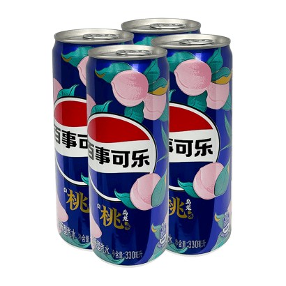 Набор Напиток 4шт Pepsi White Peach 330ml - Retromagaz