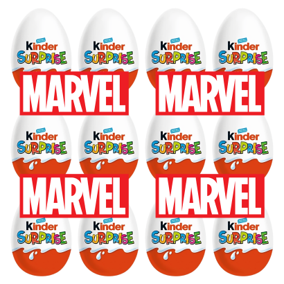 Набір Шоколадне Яйце Kinder Surprise Marvel 12шт 20g - Retromagaz