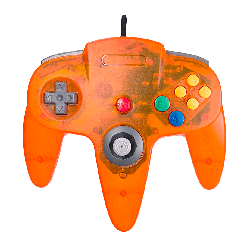 Геймпад Проводной RMC N64 Trans-Orange 1.7m Новый - Retromagaz