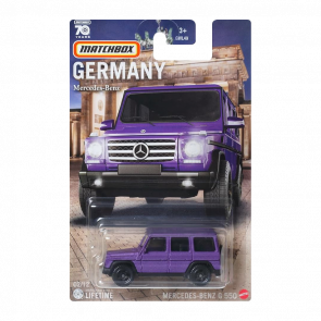 Тематична Машинка Matchbox Mercedes-Benz G 550 Germany 1:64 GWL49/HPC57 Purple - Retromagaz