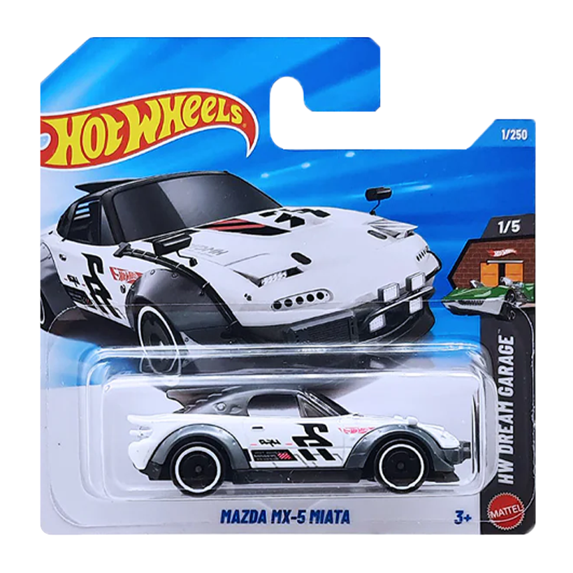Машинка Базовая Hot Wheels Mazda MX-5 Miata (2025) Dream Garage 1:64 JJJ02 White - Retromagaz