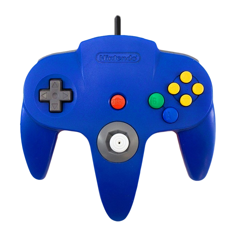 Геймпад Дротовий Nintendo N64 NUS-005 Blue 1.9m Б/У - Retromagaz