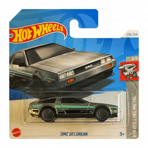 Машинка Базова Hot Wheels DMC Delorean Zamac Treasure Hunts Rolling Metal 1:64 HTF28 Silver