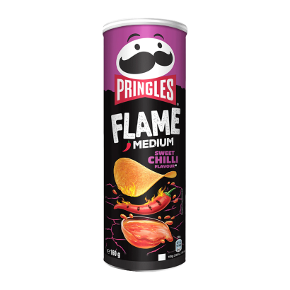 Чіпси Pringles Flame Medium Sweet Chilli 160g - Retromagaz