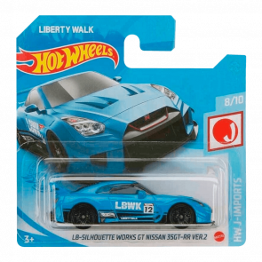 Машинка Базовая Hot Wheels Liberty Walk LB-Silhouette Works GT Nissan 35GT-RR Ver.2 J-Imports 1:64 GRX63 Blue