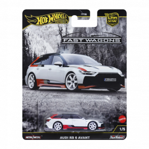 Машинка Premium Hot Wheels Audi RS 6 Avant Fast Wagons 1:64 JBK51 White