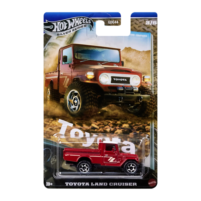 Тематична Машинка Hot Wheels Toyota Land Cruiser Toyota 1:64 JCB73 Red - Retromagaz