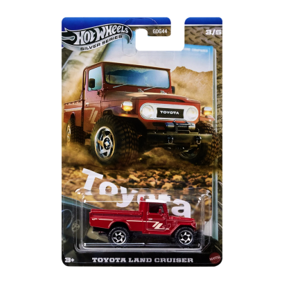 Тематическая Машинка Hot Wheels Toyota Land Cruiser Toyota 1:64 JCB73 Red - Retromagaz