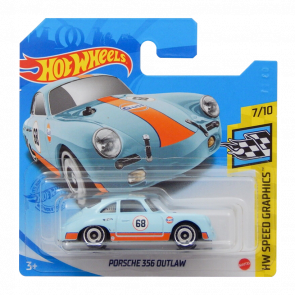 Машинка Базова Hot Wheels Porsche 356 Outlaw Gulf Speed Graphics 1:64 GRY45 Light Blue