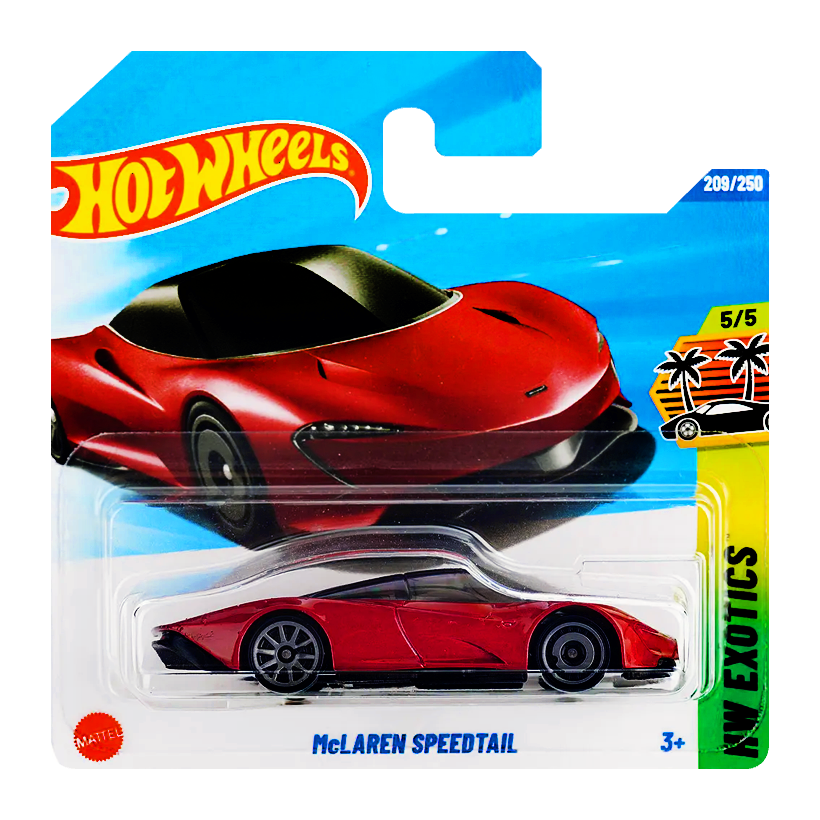 Машинка Базова Hot Wheels McLaren Speedtail Exotics 1:64 JBB28 Red - Retromagaz