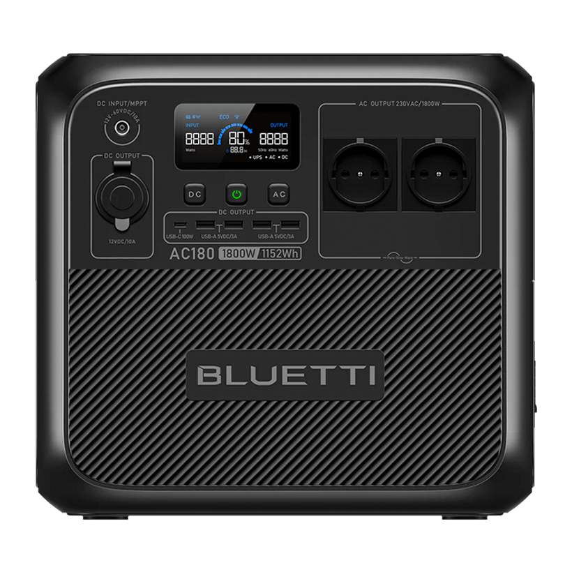 Зарядний Пристрій Bluetti AC180 Black 600 W - Retromagaz