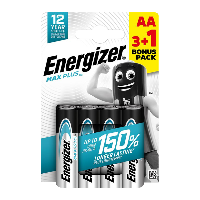 Батарейка 4шт Energizer AA Max Plus - Retromagaz