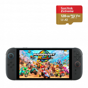 Набор Консоль Nintendo Switch 2 Mario Kart World Bundle 256GB Black Новый  + Карта Памяти SanDisk UHS-I Pro U3 V30 A2 + SD Adapter