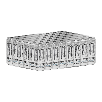 Набір Напій Енергетичний 48шт Monster Energy Ultra White 500ml - Retromagaz