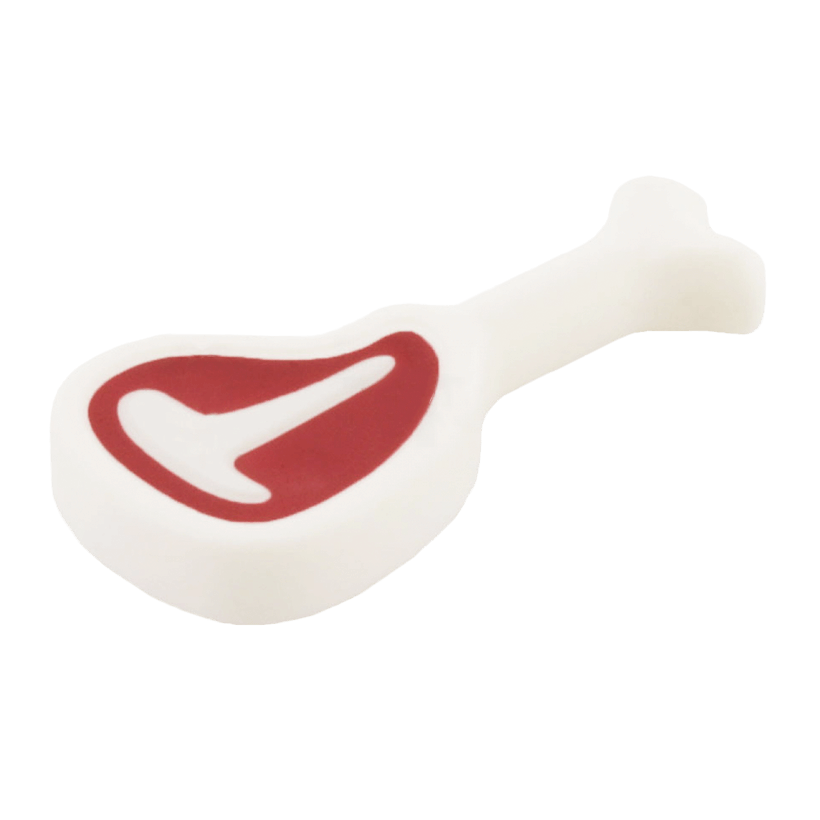 Їжа Lego Steak on Bone with Red Meat 98372pb01 4652816 White Б/У - Retromagaz