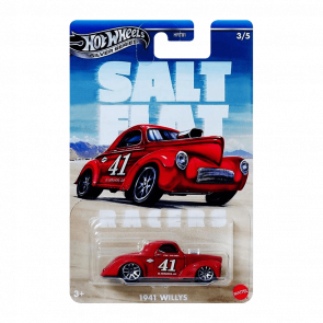 Тематична Машинка Hot Wheels 1941 Willys Salt Flat Racers 1:64 JBY83 Red - Retromagaz