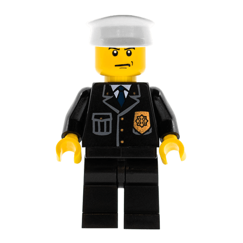Фигурка Lego Police 973px431 Suit with Blue Tie and Badge City cty0008 1 Б/У - Retromagaz