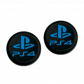 Накладки на Стики RMC PlayStation 4 Логотип Black Blue 2шт Новое