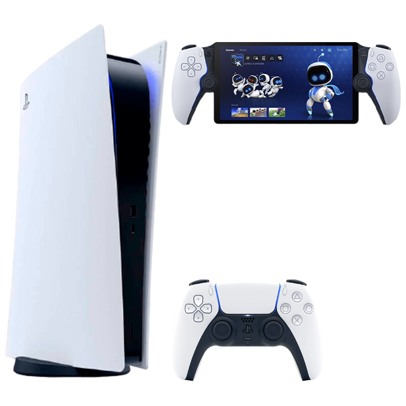 Набір Консоль Sony PlayStation 5 Digital Edition 825GB White Новий + PlayStation Portal - Retromagaz