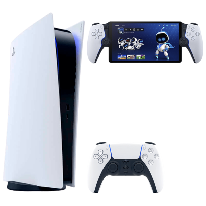 Набор Консоль Sony PlayStation 5 Digital Edition 825GB White Новый  + PlayStation Portal - Retromagaz