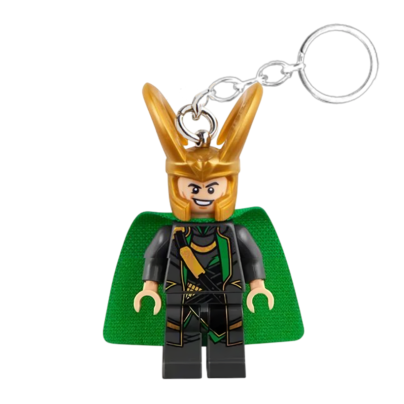 Брелок Lego Loki (Pearl Dark Gray Suit) Super Heroes 854294 Новый - Retromagaz