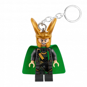 Брелок Lego Loki (Pearl Dark Gray Suit) Super Heroes 854294 Новый - Retromagaz