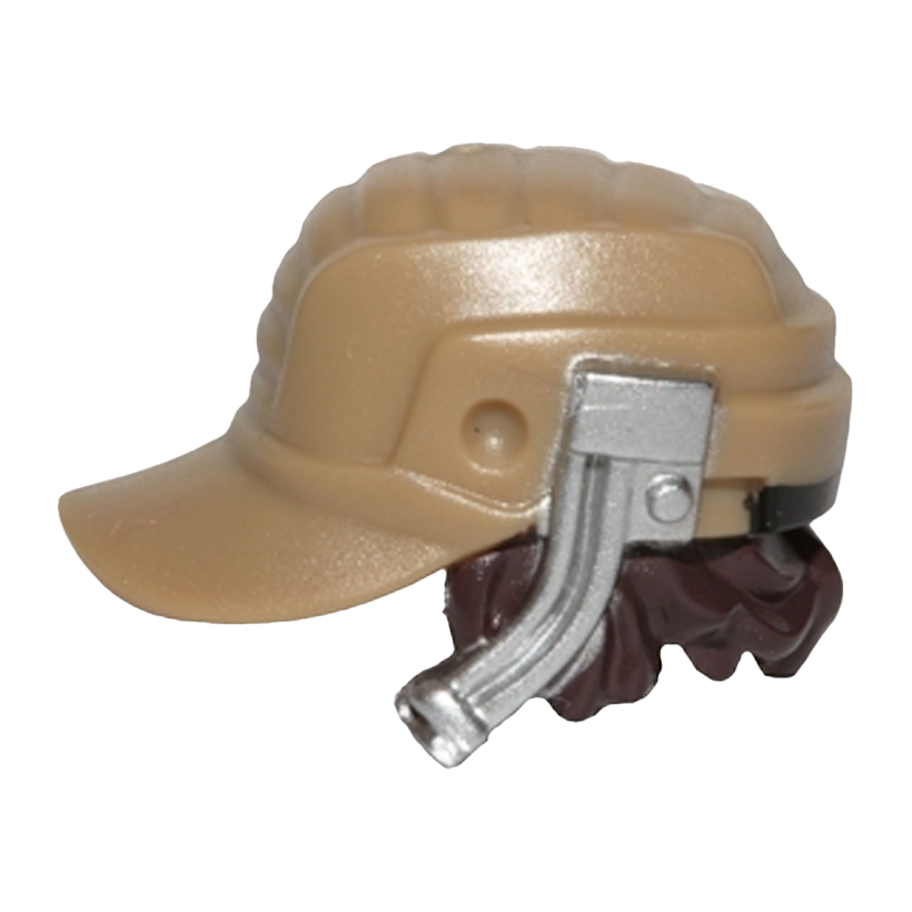 На Голову Lego Повстанець Cap with Flat Silver Headset Jyn Erso Star Wars 27132pb01 sw0791 6164040 Dark Tan Новий - Retromagaz